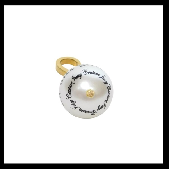 Juicy Couture Script Pearl Charm For Nice Girls Who Like Stuff NIB - Picture 8 of 10